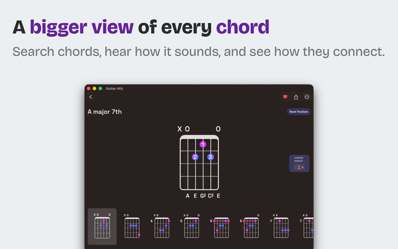 A Bigger View of Every Chord on Mac