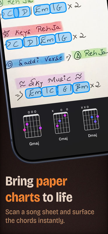 Bring Paper Chord Charts to Life on iPhone