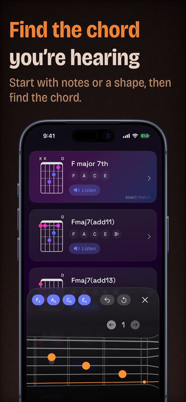 Find the Chord You Are Hearing on iPhone