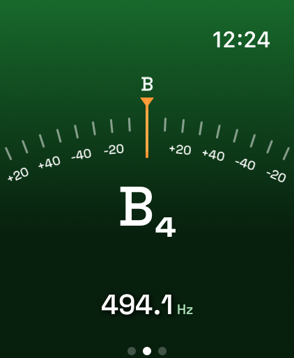 Guitar Wiz Bass Tuner on Apple Watch