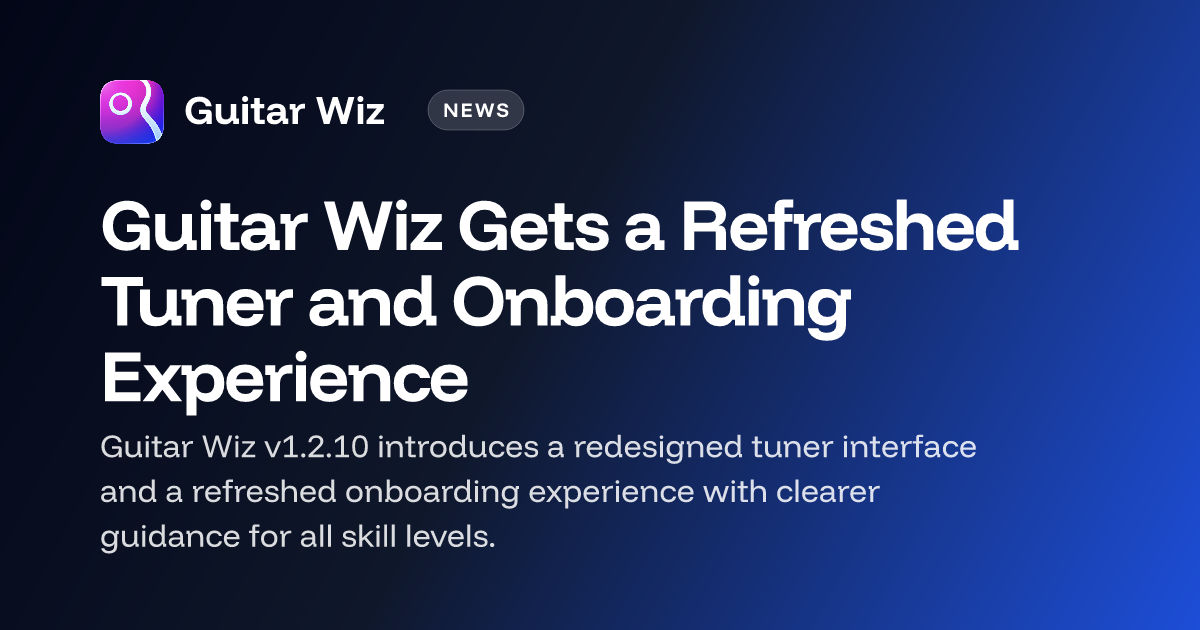 Guitar Wiz renueva el afinador y la experiencia inicial